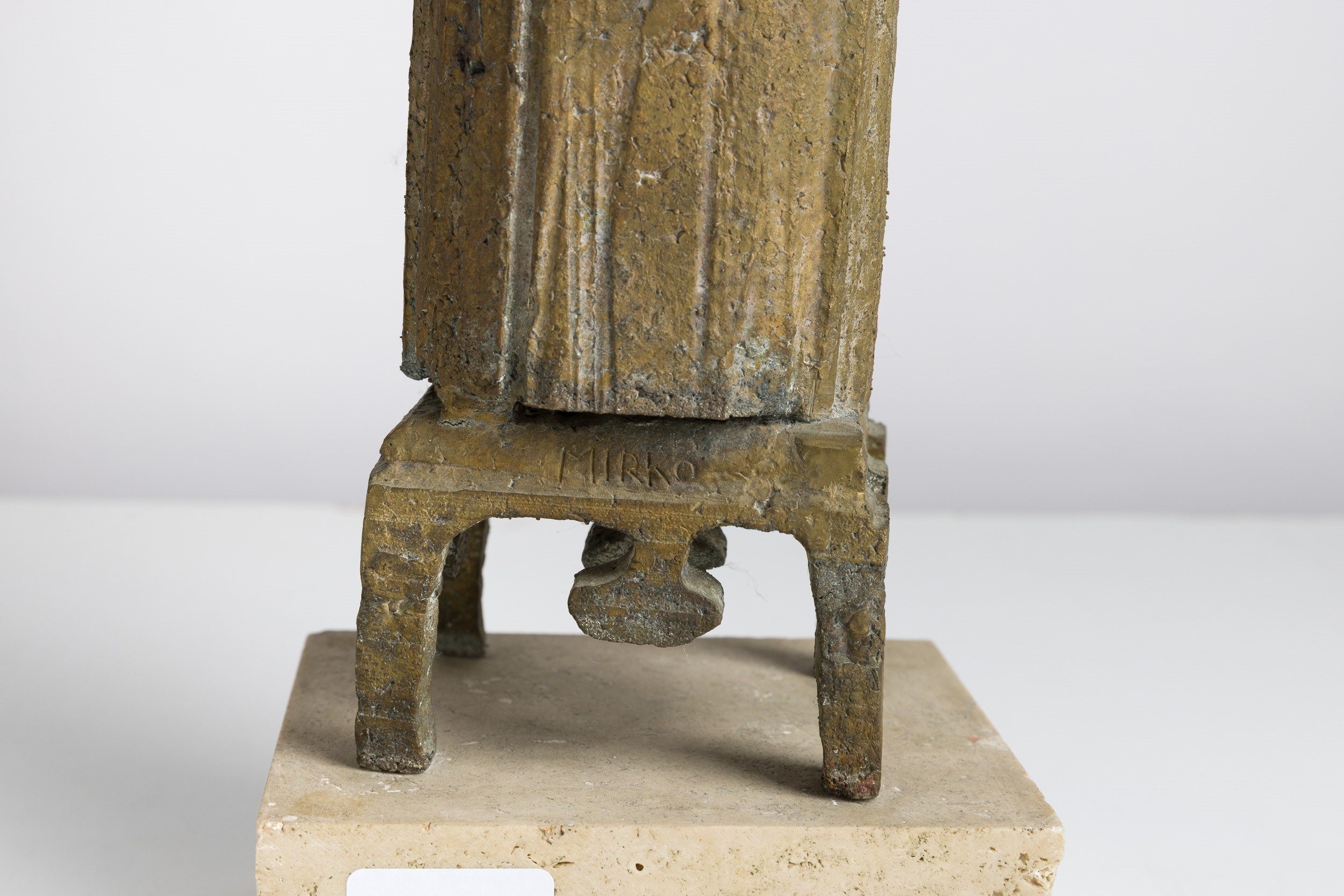 Mirko Basaldella - Figura totemica, scultura in bronzo