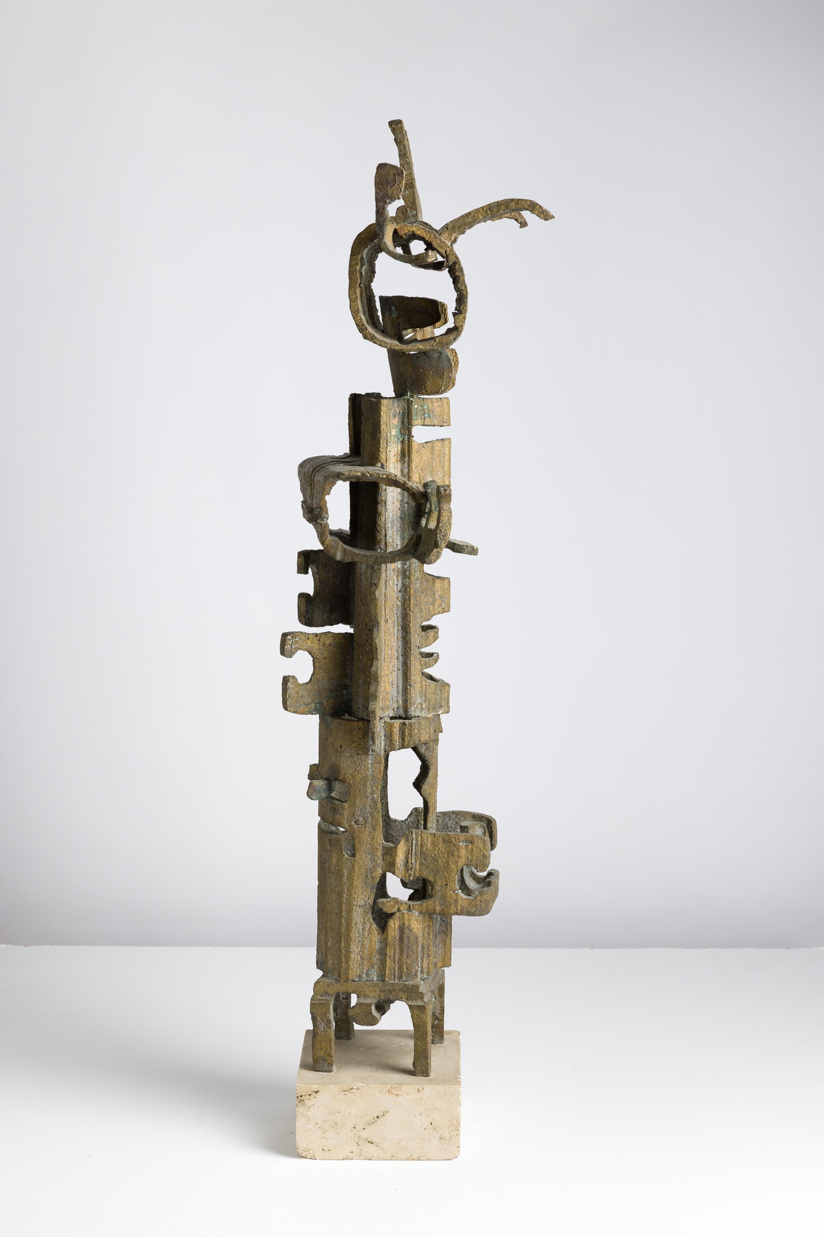 Mirko Basaldella - Figura totemica, scultura in bronzo