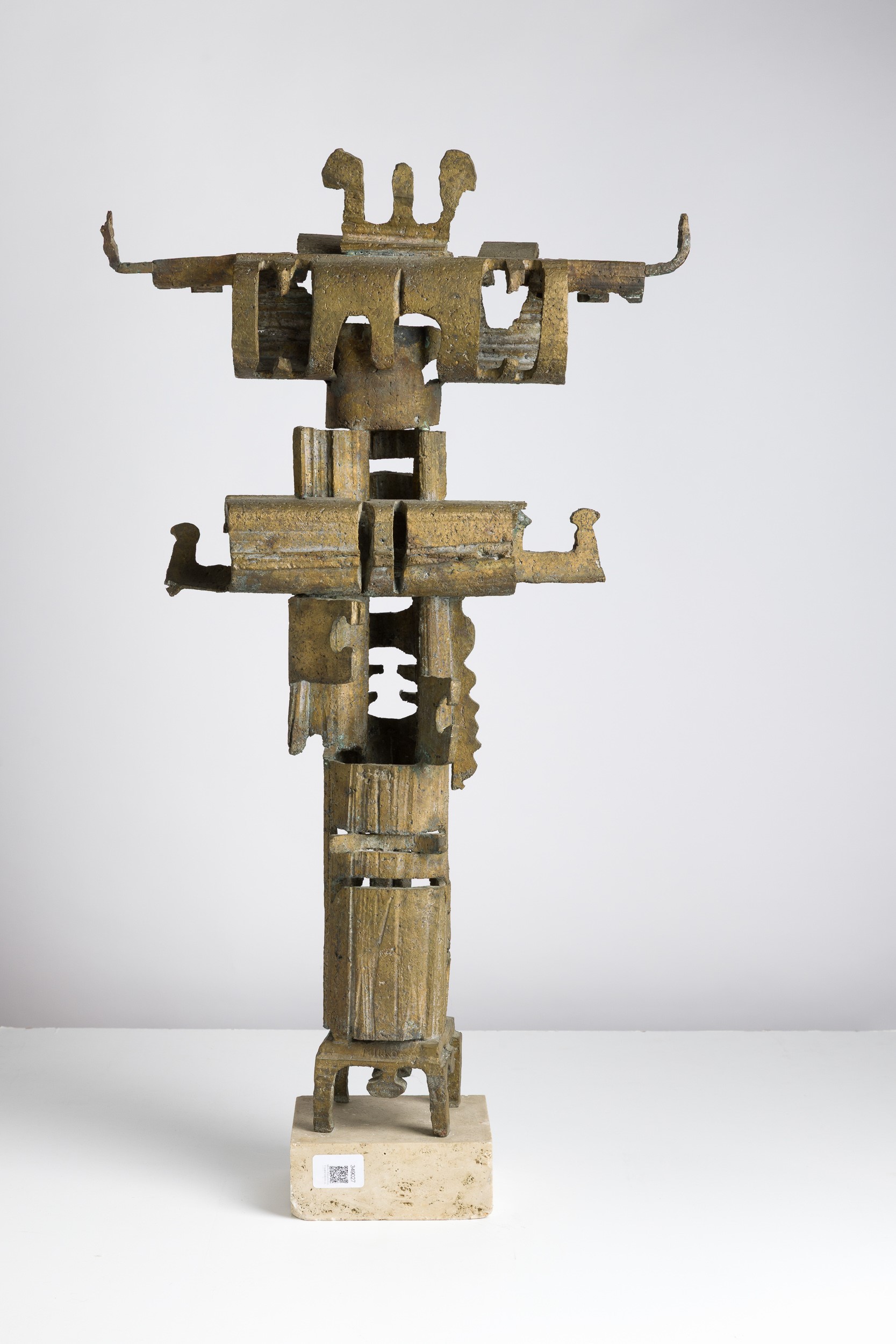 Mirko Basaldella - Figura totemica, scultura in bronzo