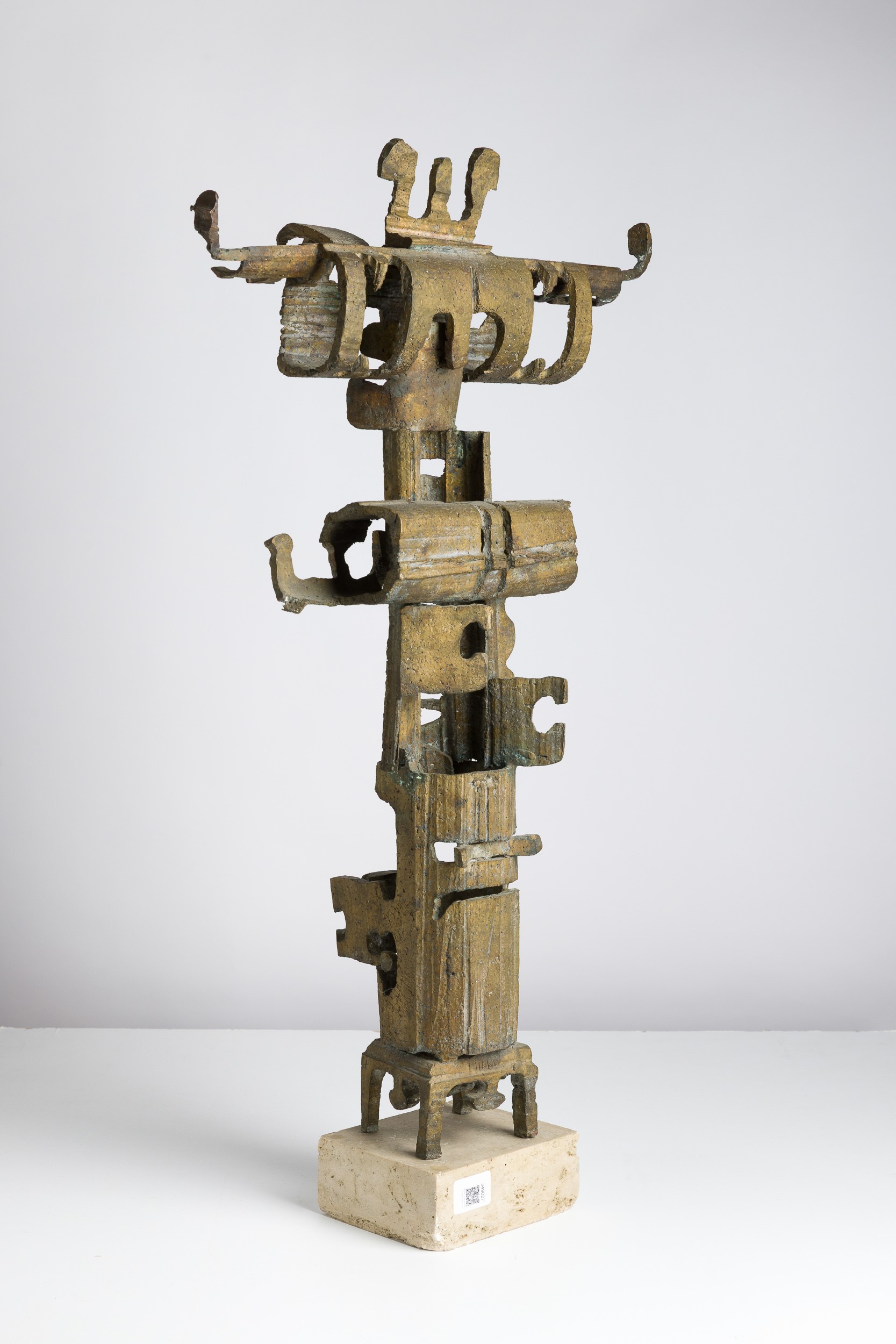 Mirko Basaldella - Figura totemica, scultura in bronzo