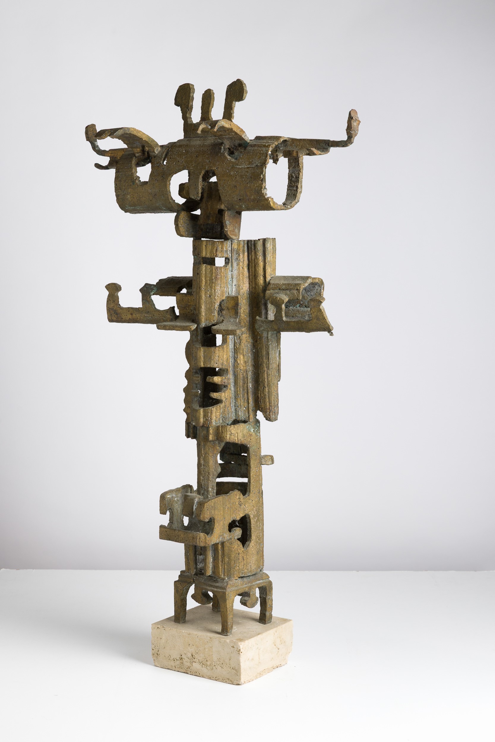 Mirko Basaldella - Figura totemica, scultura in bronzo