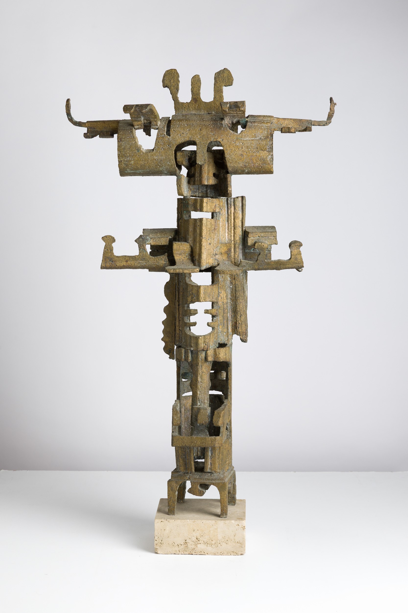 Mirko Basaldella - Figura totemica, scultura in bronzo