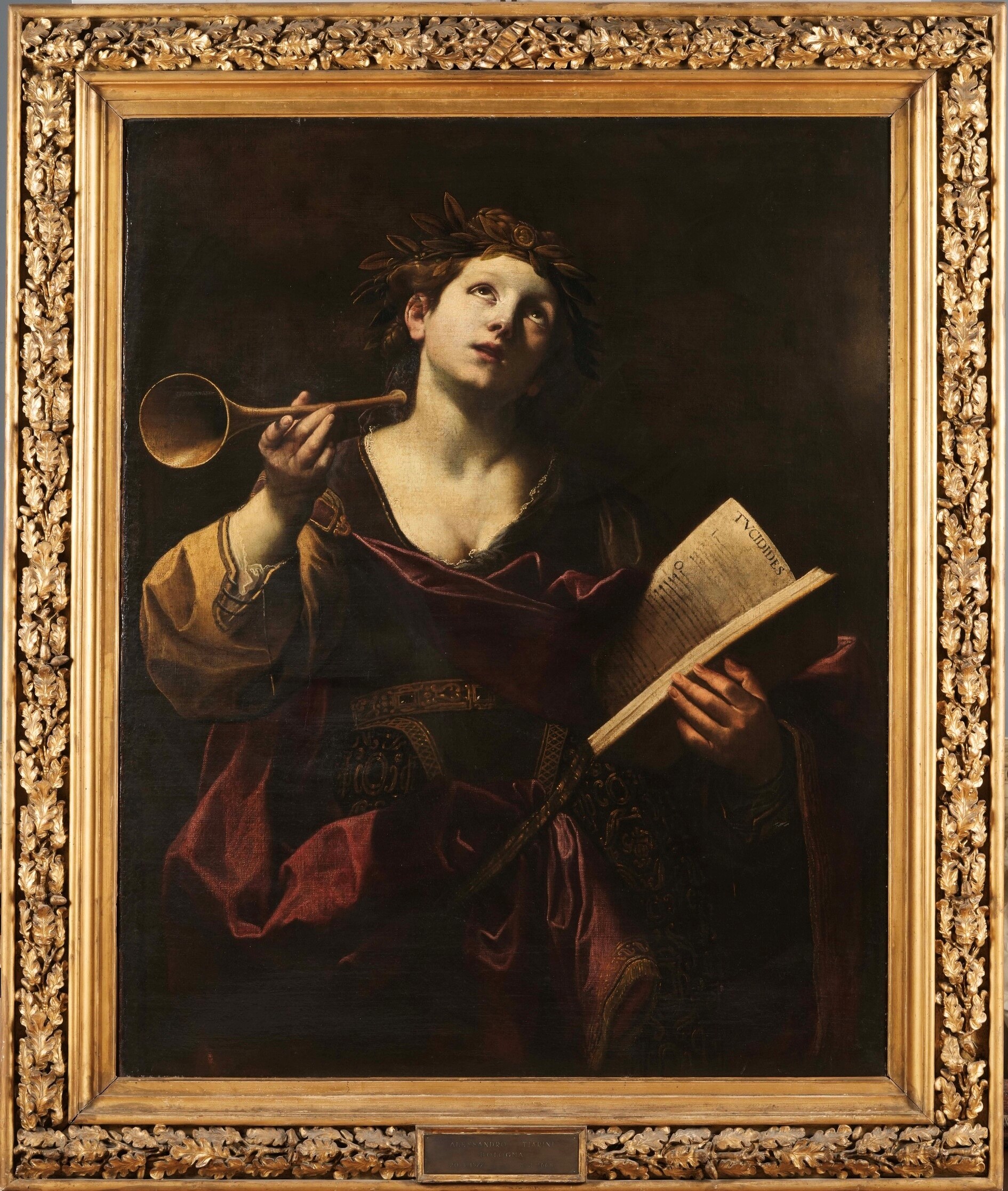 Alessandro Tiarini - Musa Clio (Allegoria della Storia), olio su tela