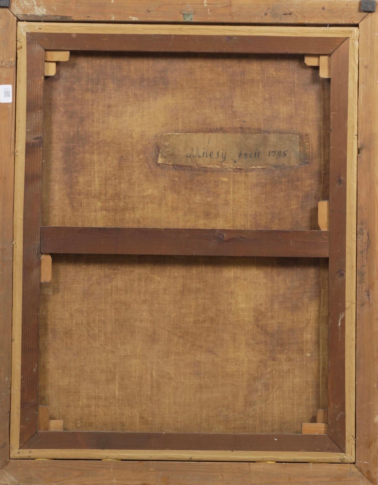 Scuola del XVIII secolo, Ritratto di gentiluomo con lettera, olio su tela