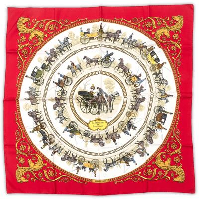 Hermès, Foulard “le Promenade De Longchamps”