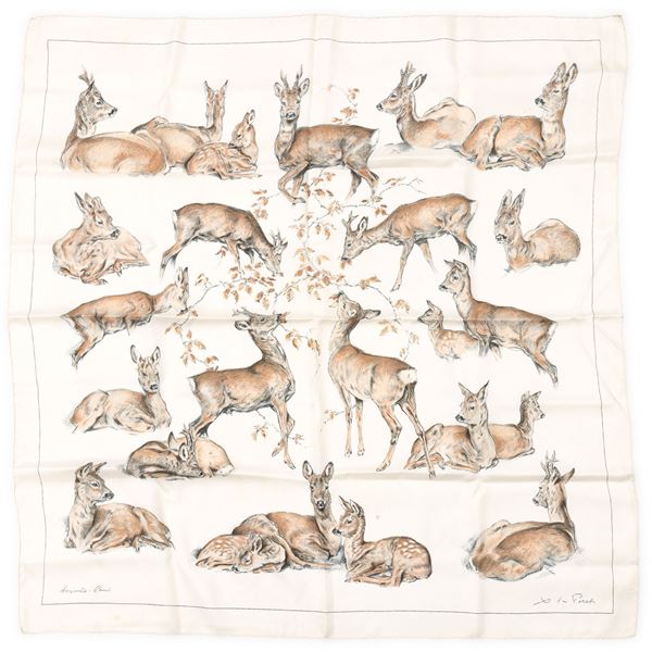 Hermès, Foulard "Les Biches"