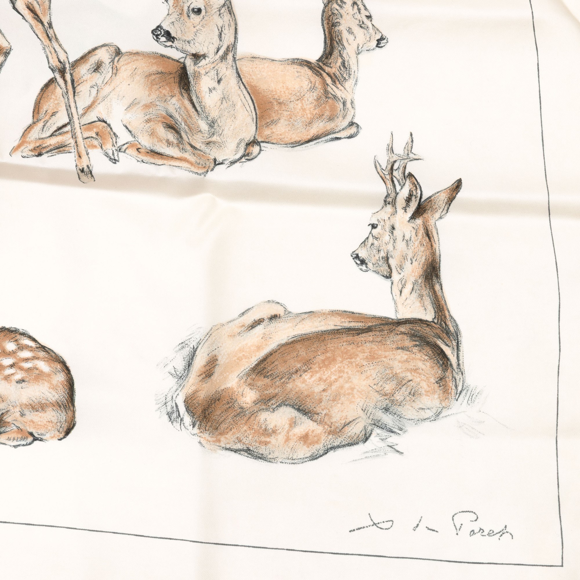Hermès, Foulard "les Biches"