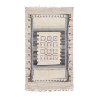 Kilim scandinavo, metà XX secolo, dimensioni 250 x 150 cm