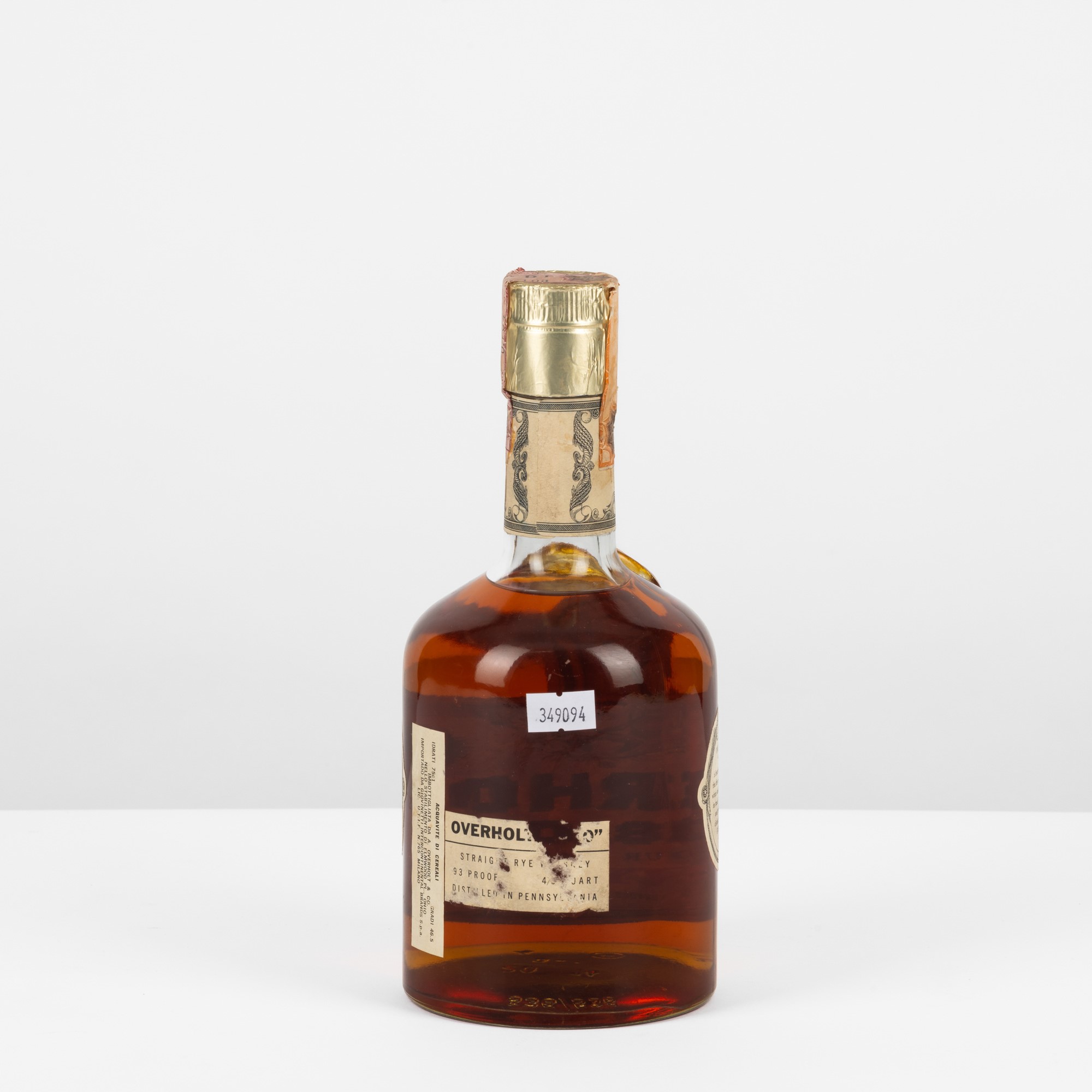 Overholt, Straight Rye Whiskey, 1974, 46.5% Vol, 75cl