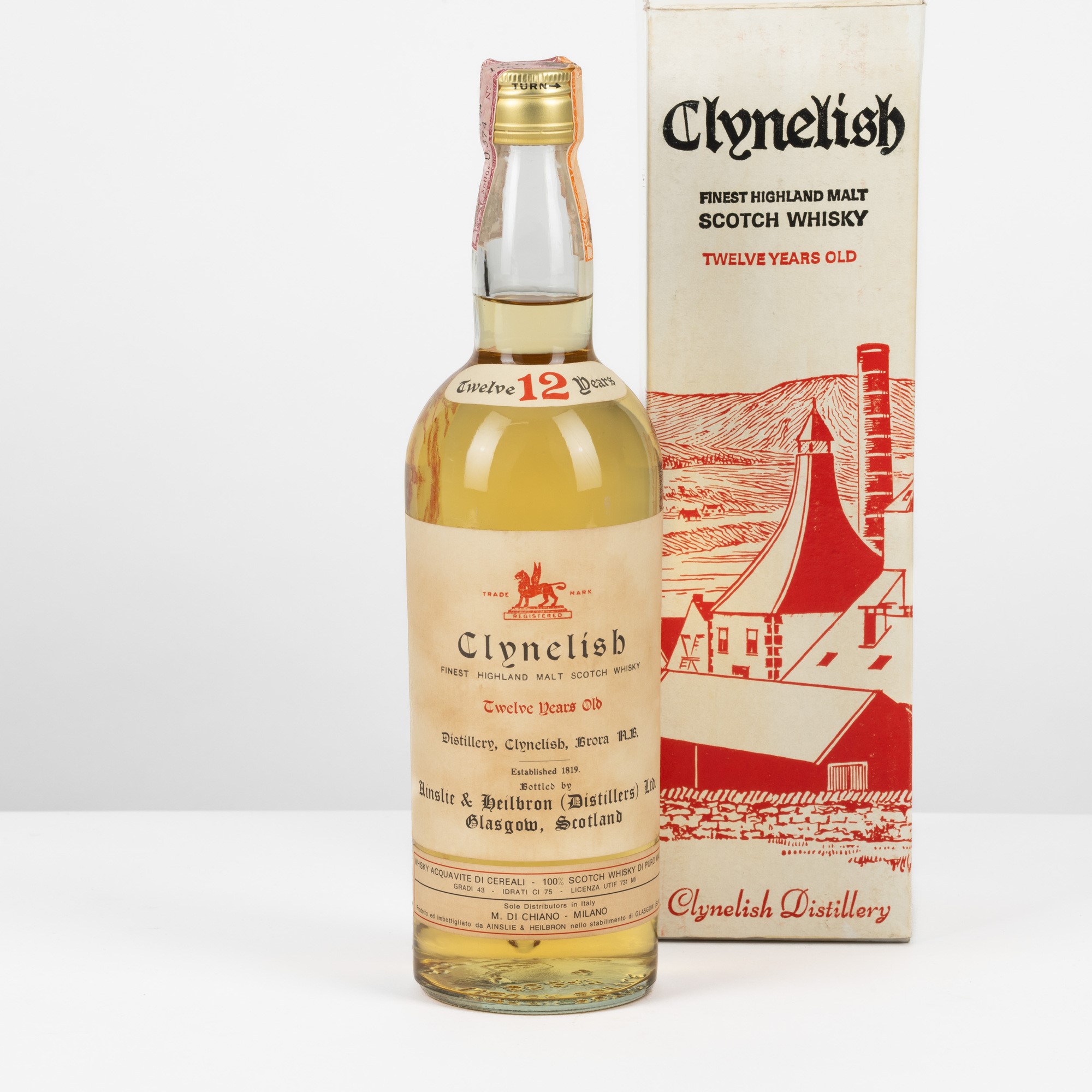 Clynelish, 12 Years Ainslie & Heilbron, Malt Scotch Whisky (1Bt, 75cl, 43% Vol)
