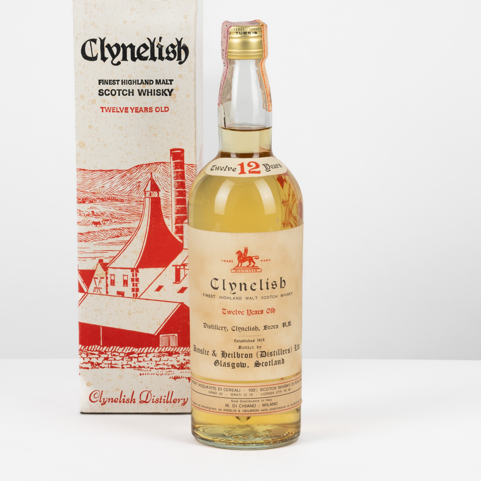 Clynelish, 12 Years Old Ainslie & Heilbron, Malt Scotch Whisky (1Bt, 75cl, 43% Vol)