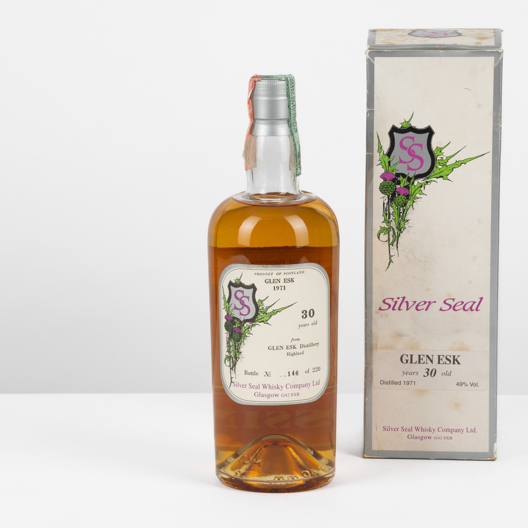Glen Esk, 30 Years 1971 Silver Seal, Pure Malt Whisky, 49% Vol., 70cl