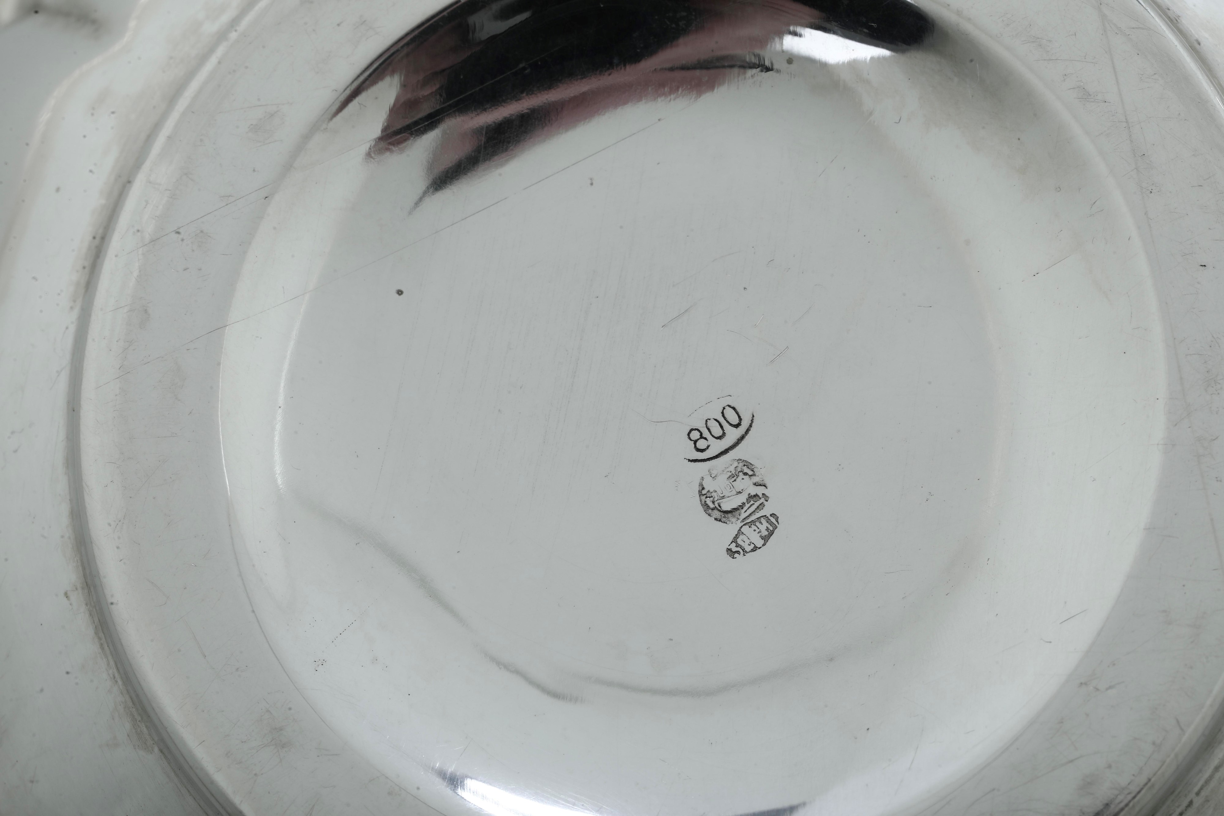 Dodici Coppette Lavadita. Argenteria Milanese del XX Secolo, Bollo con Fascio Littorio in Uso dal...