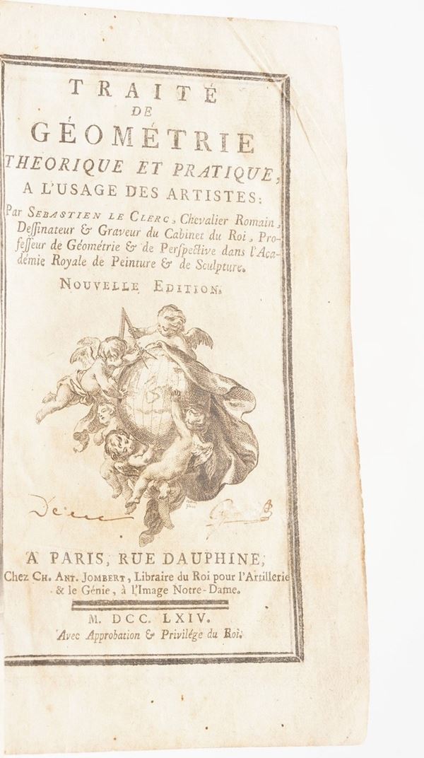Leclerc, Sebastien (1637-1714) Traitè de geometrie theorique et pratique...  A Paris, Jombert, 1764. Nouvelle edition.