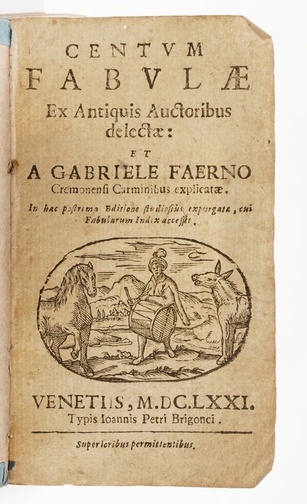 Faerno, Gabriele (1510-1561) Centum Fabulae Venezia, Brigonci, 1671