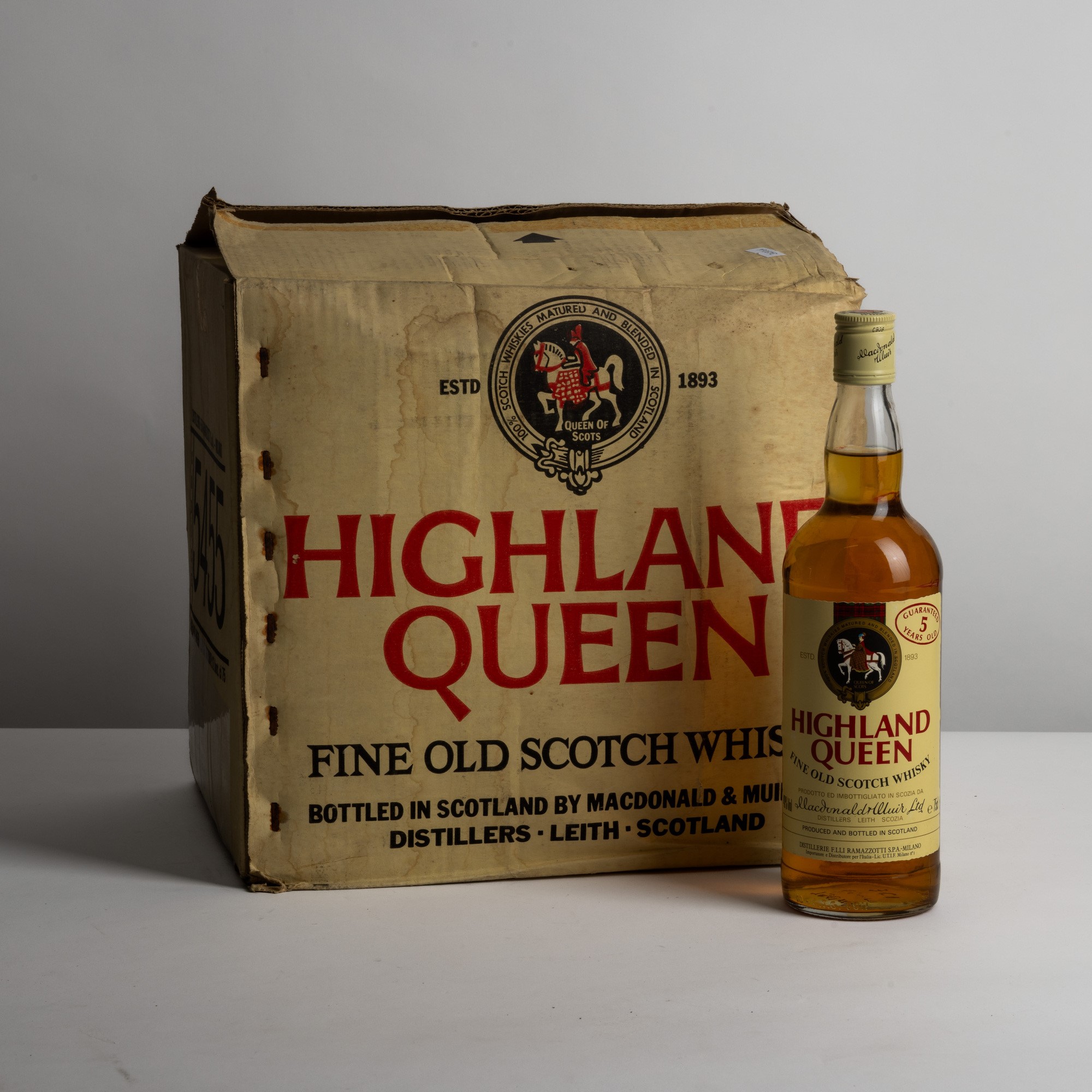 Highland Queen, Scotch Whisky 5 Years, 40% Vol. (12 Bottiglie da 75cl)