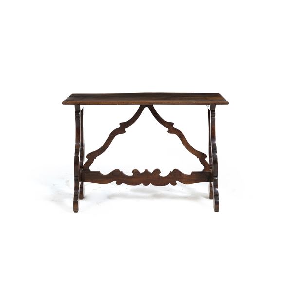 Tavolo fratino gambe a lira. XIX-XX secolo