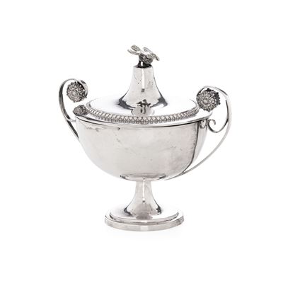 Tazza da Puerpera. Roma, XIX Secolo. Marchio Dell'argentiere Parziale di Difficile Interpretazion...