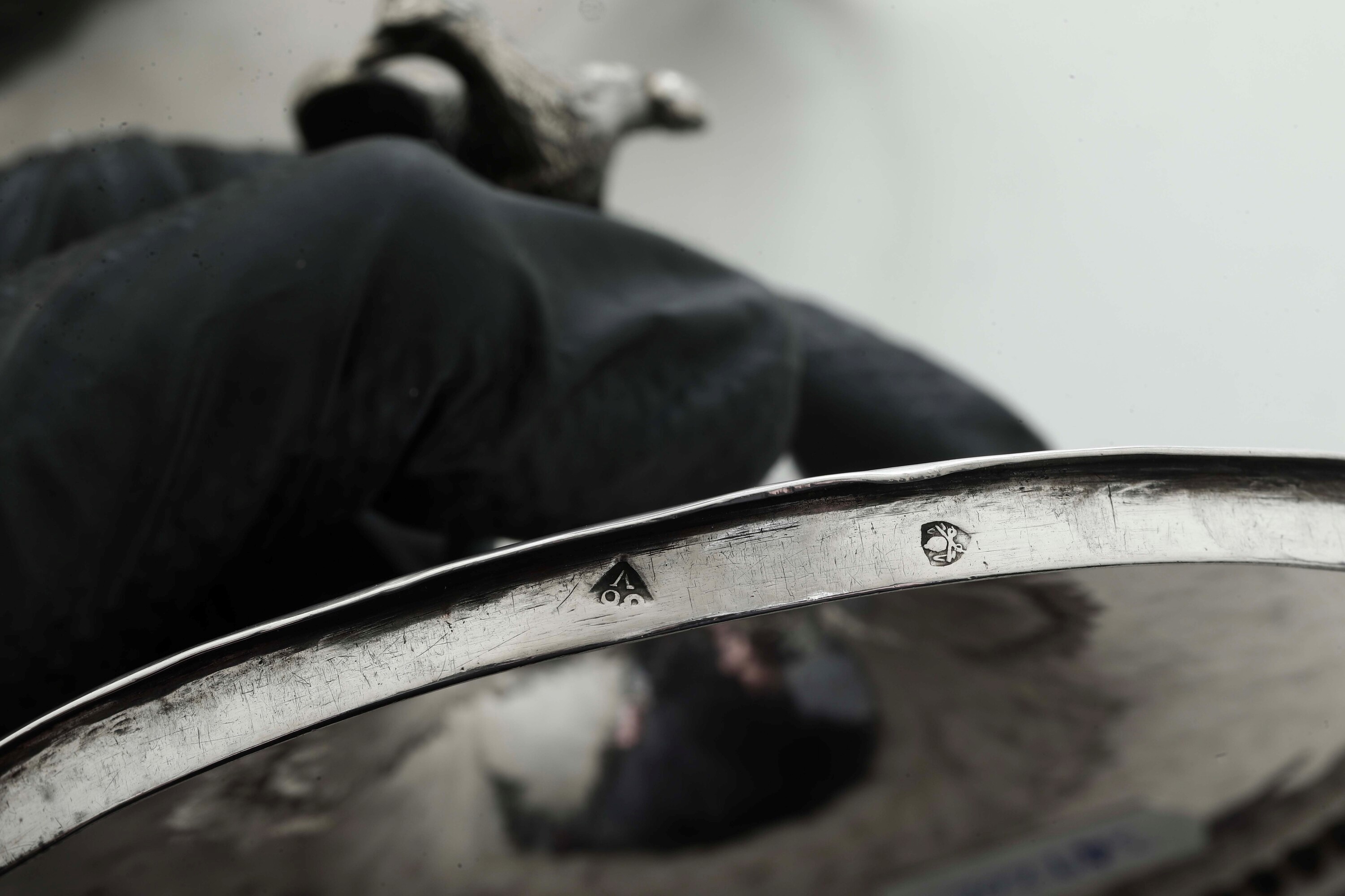 Tazza da Puerpera. Roma, XIX Secolo. Marchio Dell'argentiere Parziale di Difficile Interpretazion...