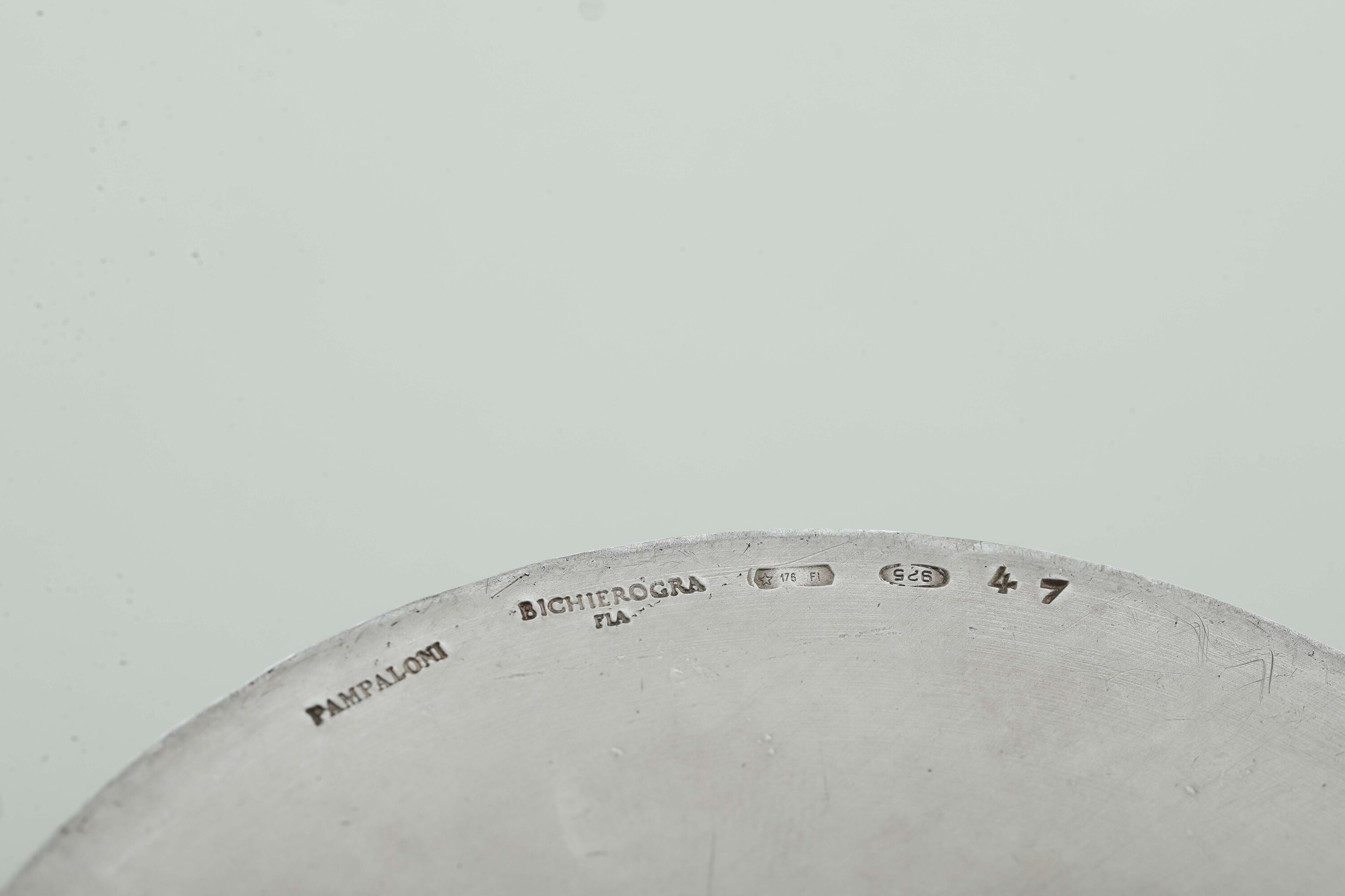 Tazza. Argenteria artistica fiorentina del XX secolo, argentiere Pampaloni