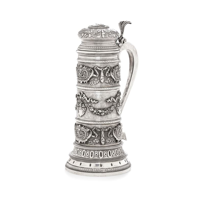 Tankard. Argenteria artistica milanese del XX secolo, argentiere Genazzi