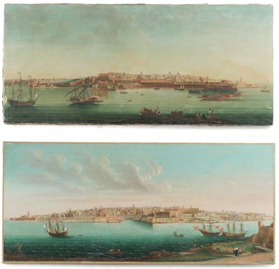 Vedute di Malta, olio su tela