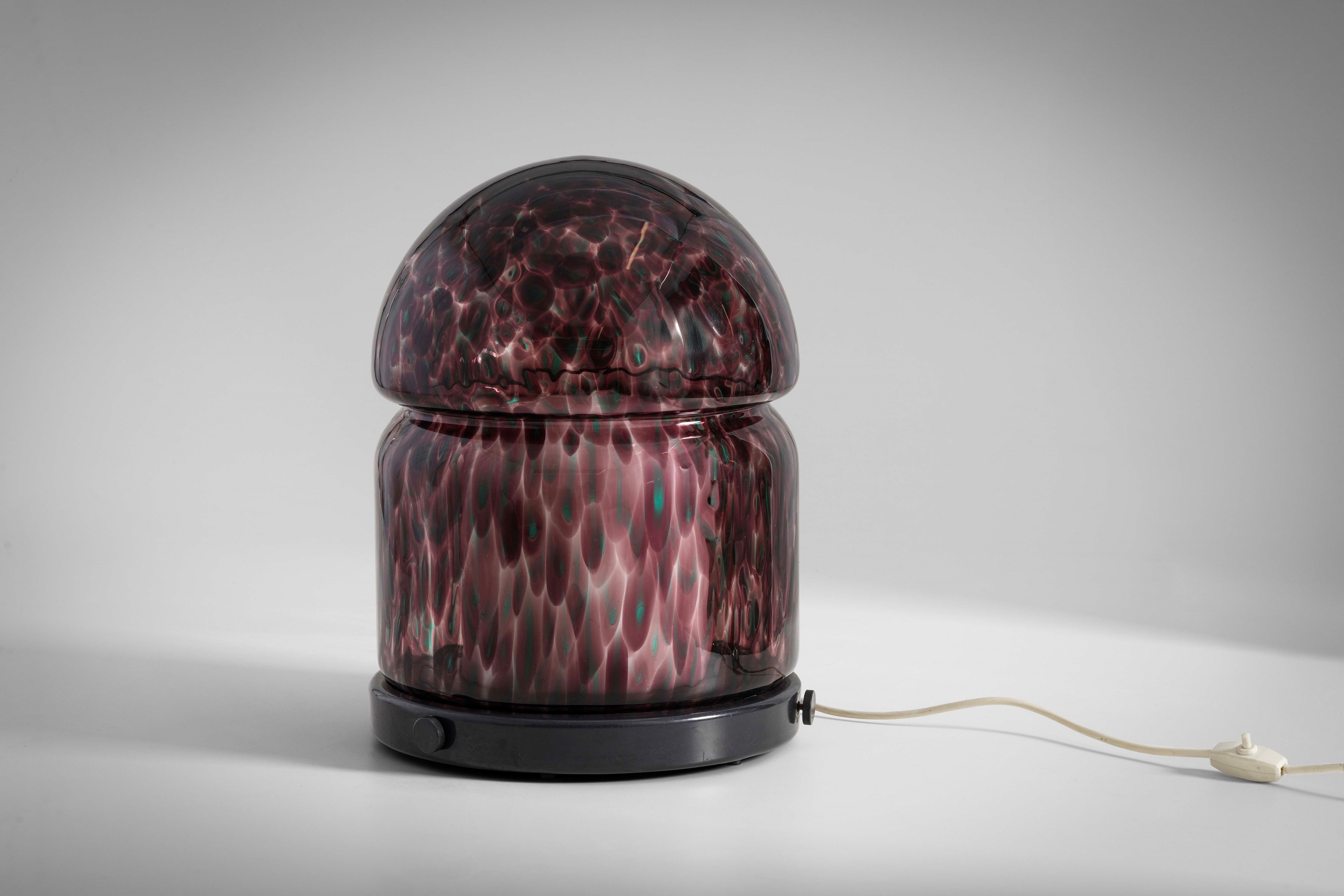 Gae Aulenti - Lampada da tavolo della serie Glicine, vetro di Murano