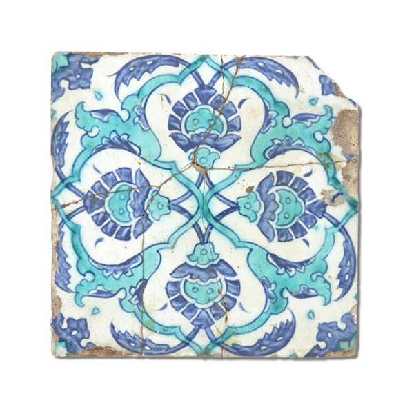 Piastrella Turchia (Iznik), prima metà del XVI secolo 