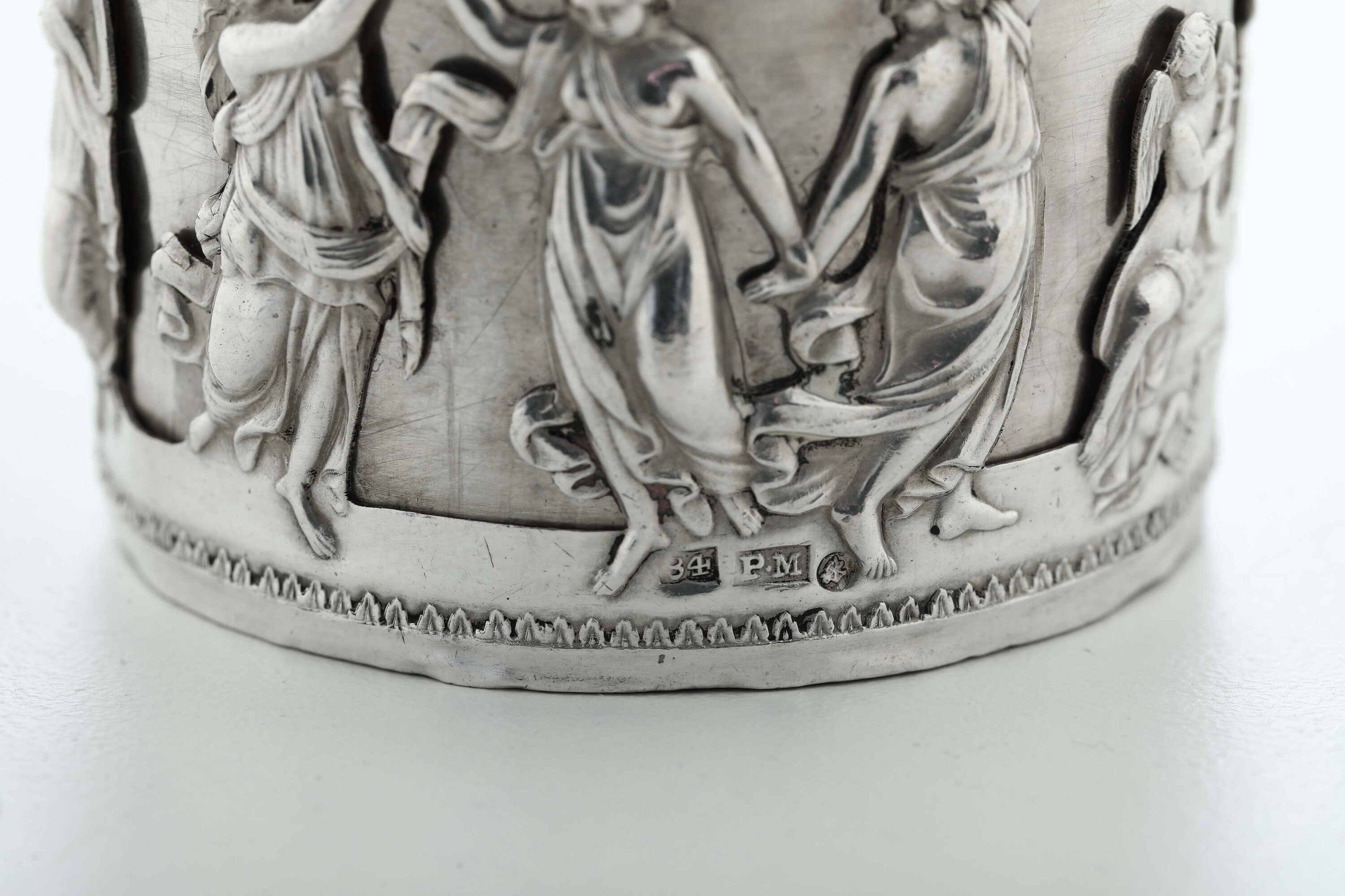 Bicchiere. San Pietroburgo. Marchio Dell'argentiere p.M Entro Rettangolo (non Identificato) (p. M...