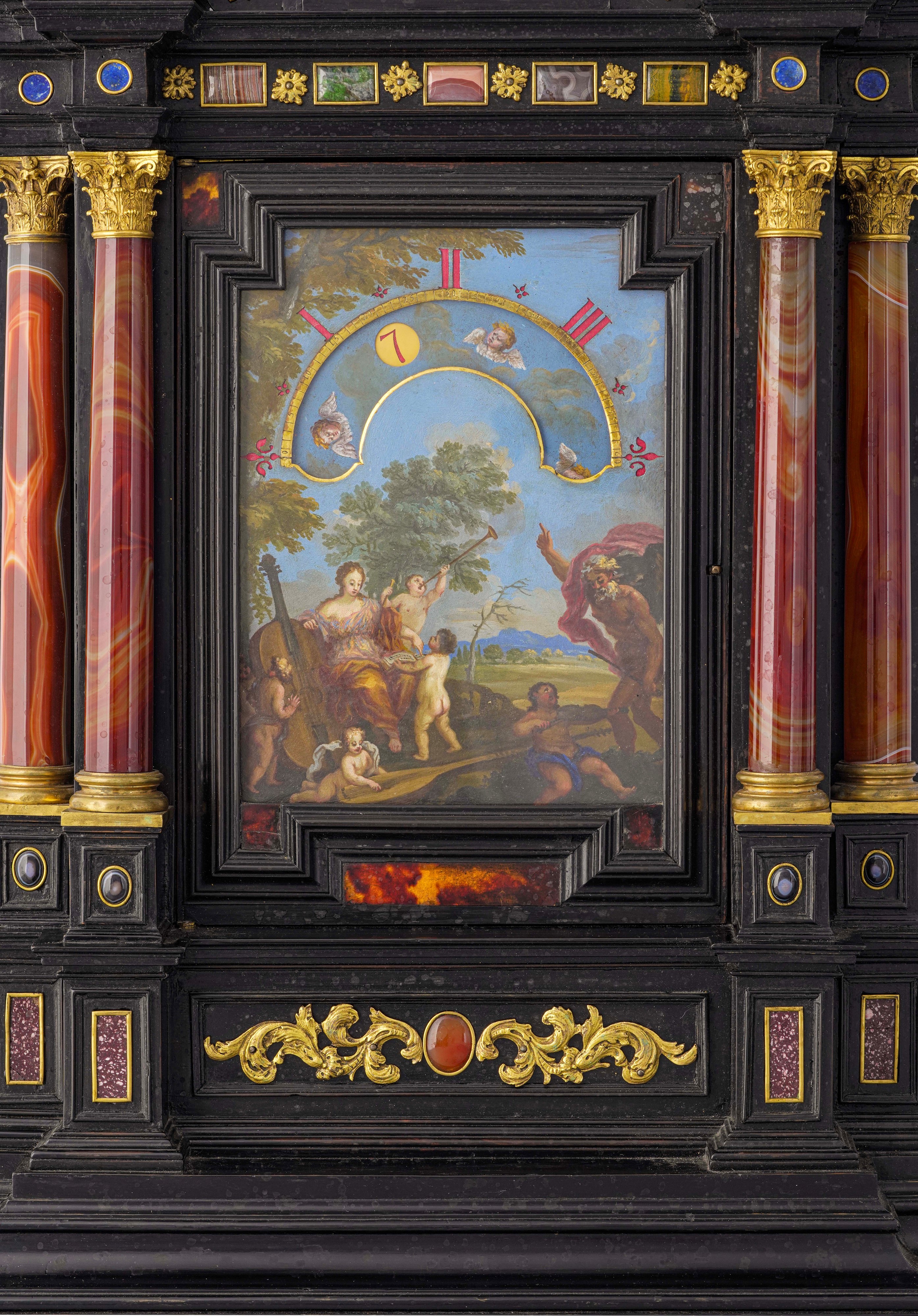 Italia centrale (Roma ?), Orologio notturno barocco, XVII–XVIII secolo