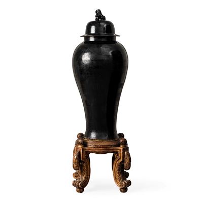 Vaso grande con coperchio in porcellana, Cina, XIX secolo