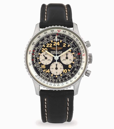 Cosmonaute ref. 81600, acciaio, quadrante nero, circa 1990