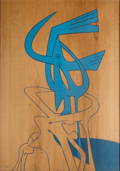 Senza titolo, serigrafia su legno