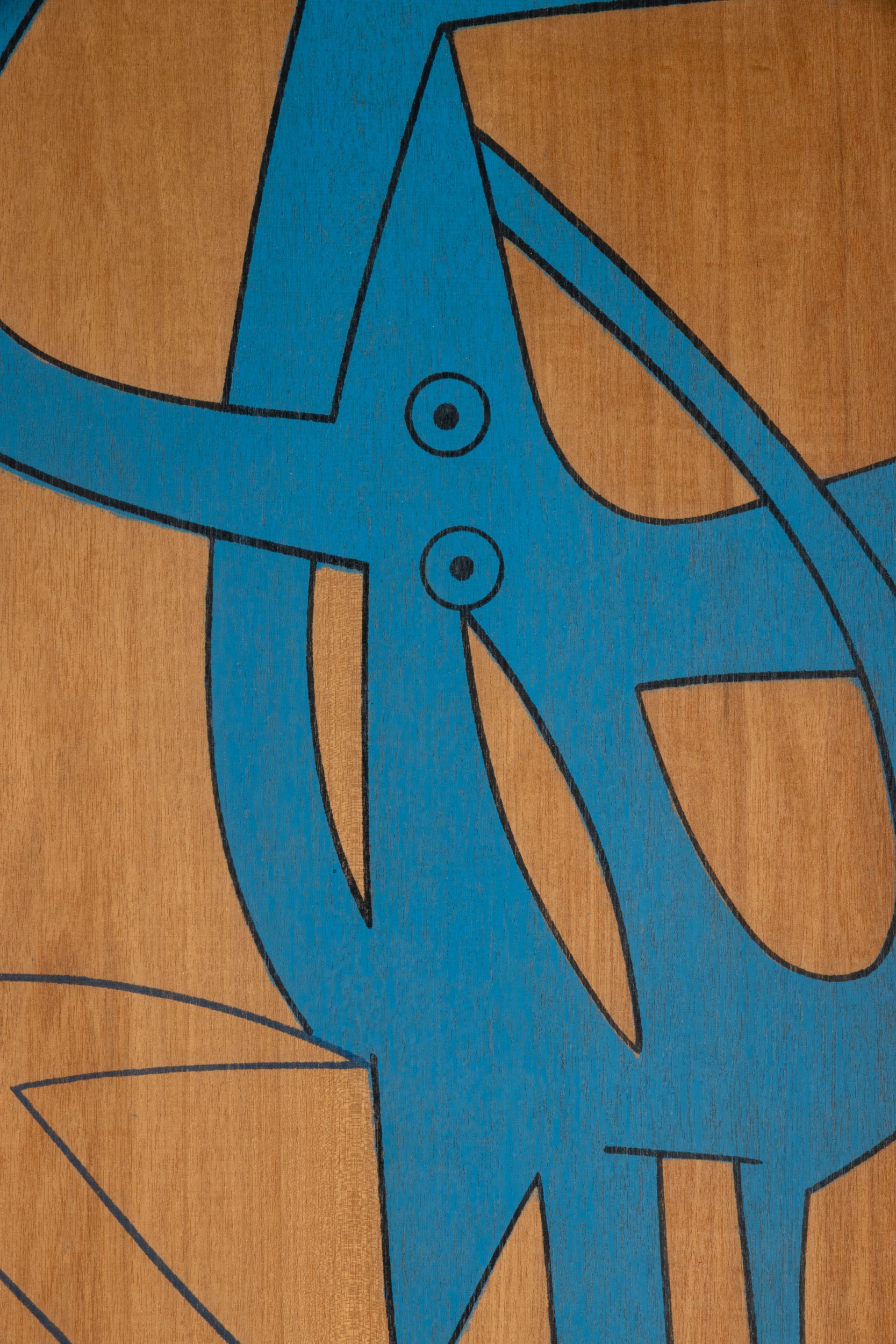 Gianni Dova - Senza titolo, serigrafia su legno