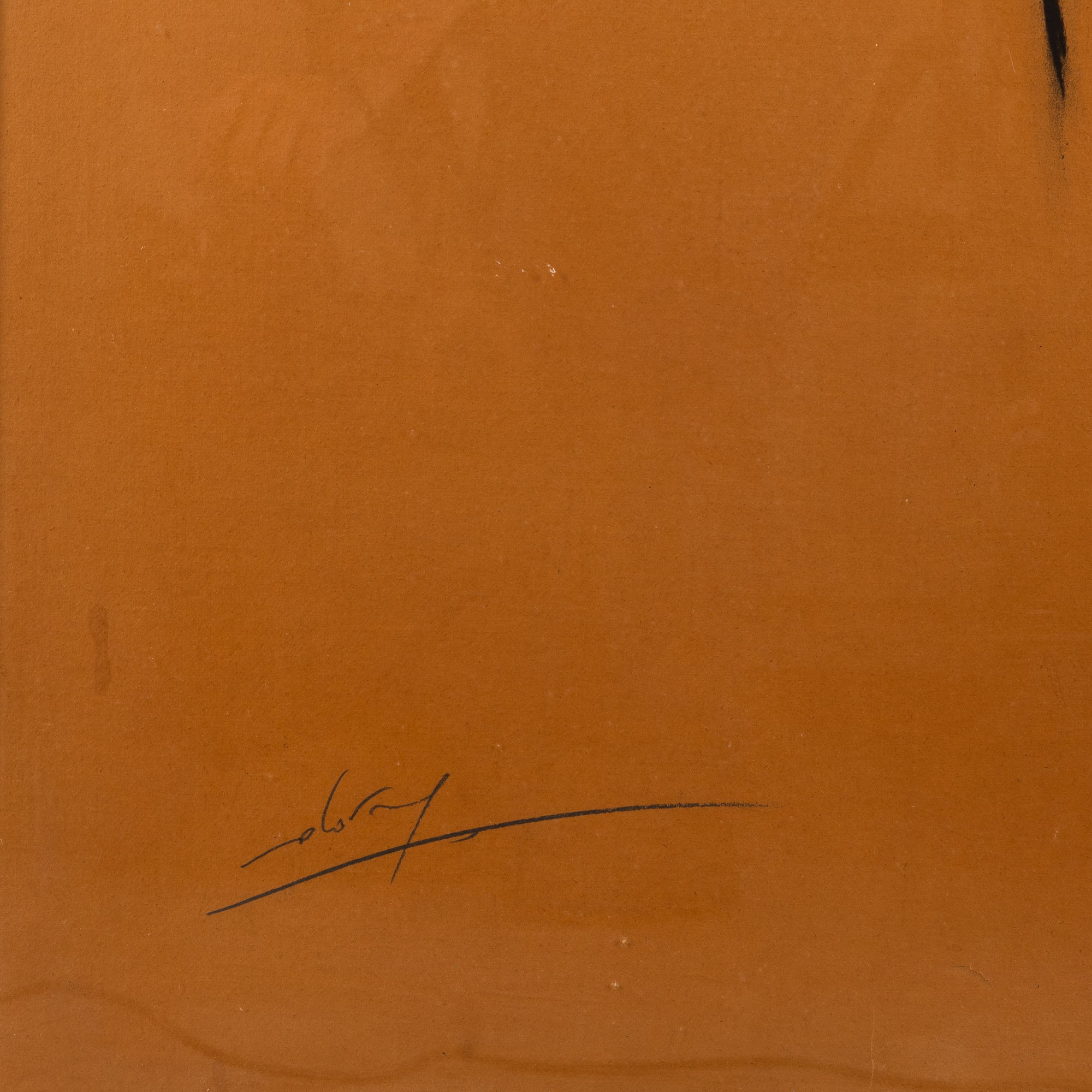 Gianni Dova - Senza titolo, carboncino su carta intelata
