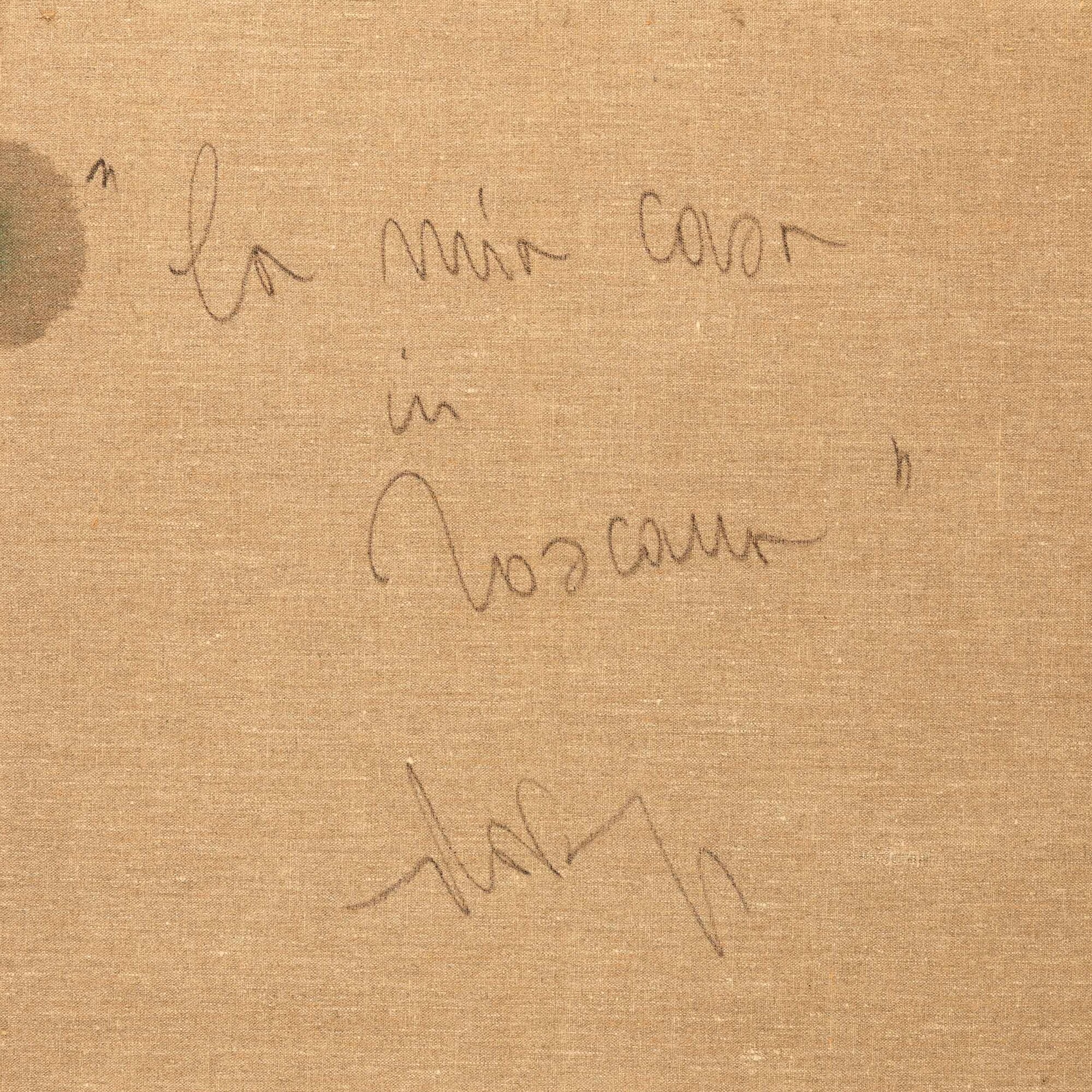 Gianni Dova - La mia casa in Toscana, smalto su tela