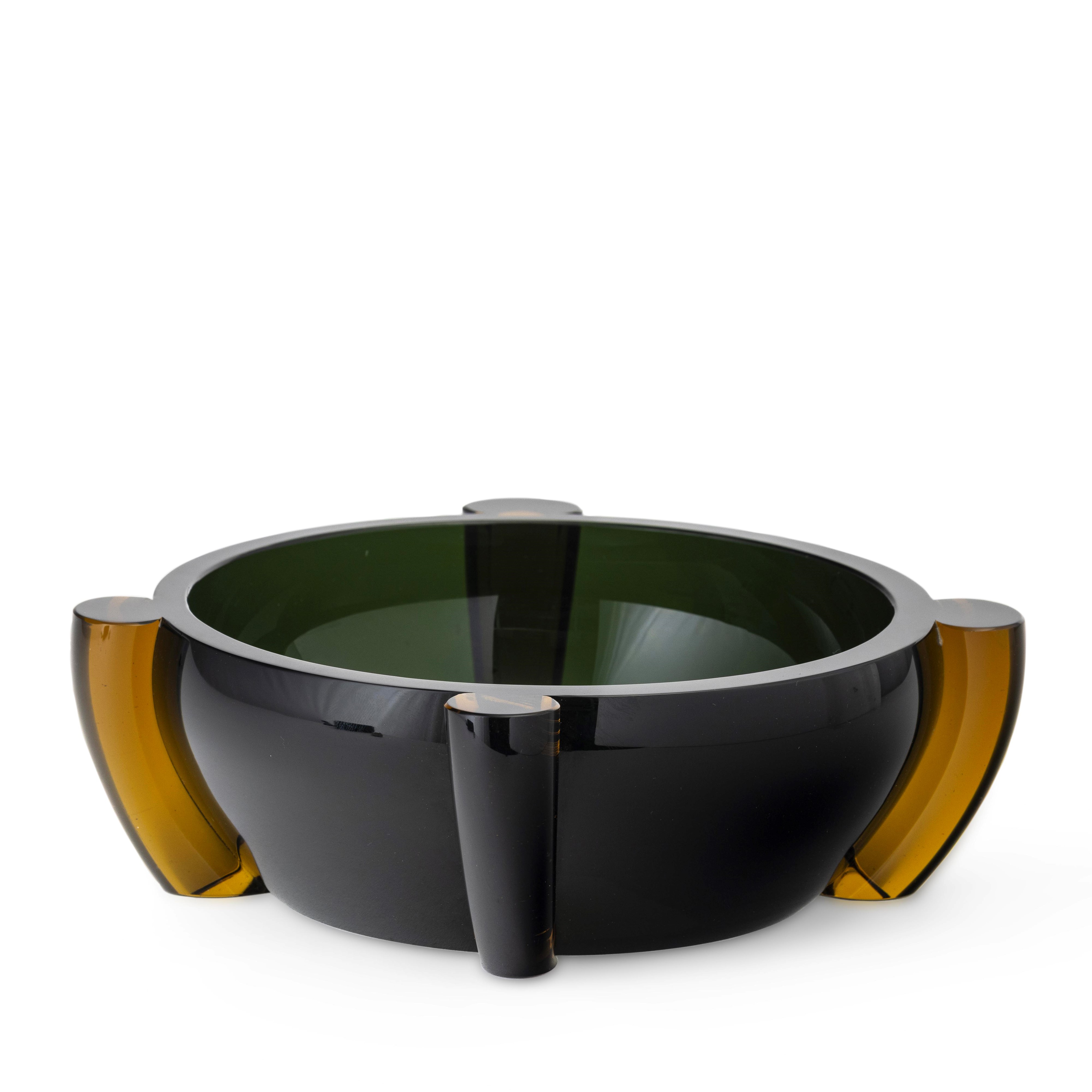 Tina Aufiero - Coppa Venini “Rosmunda” in vetro di Murano verde (1991)