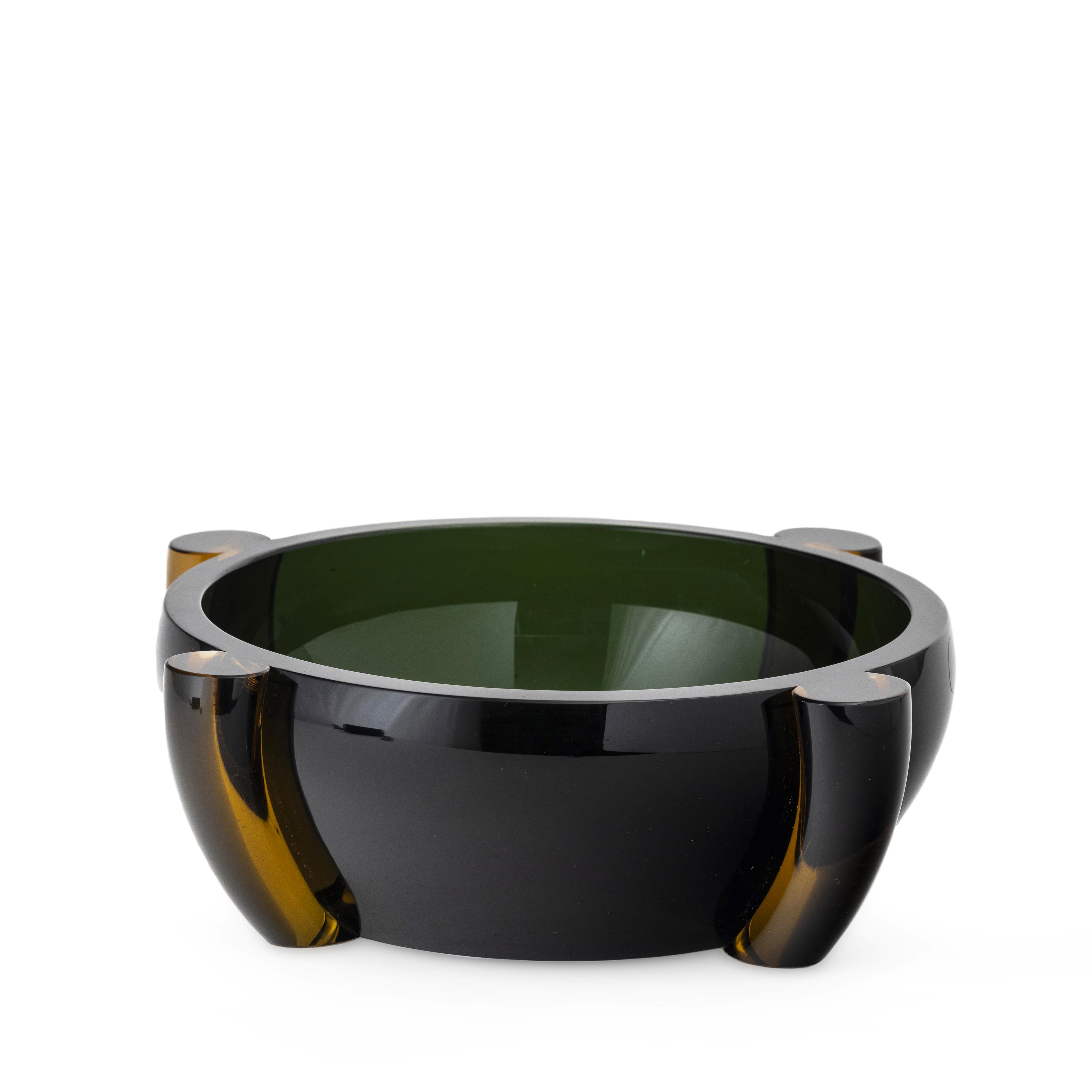 Tina Aufiero - Coppa Venini “Rosmunda” in vetro di Murano verde (1991)