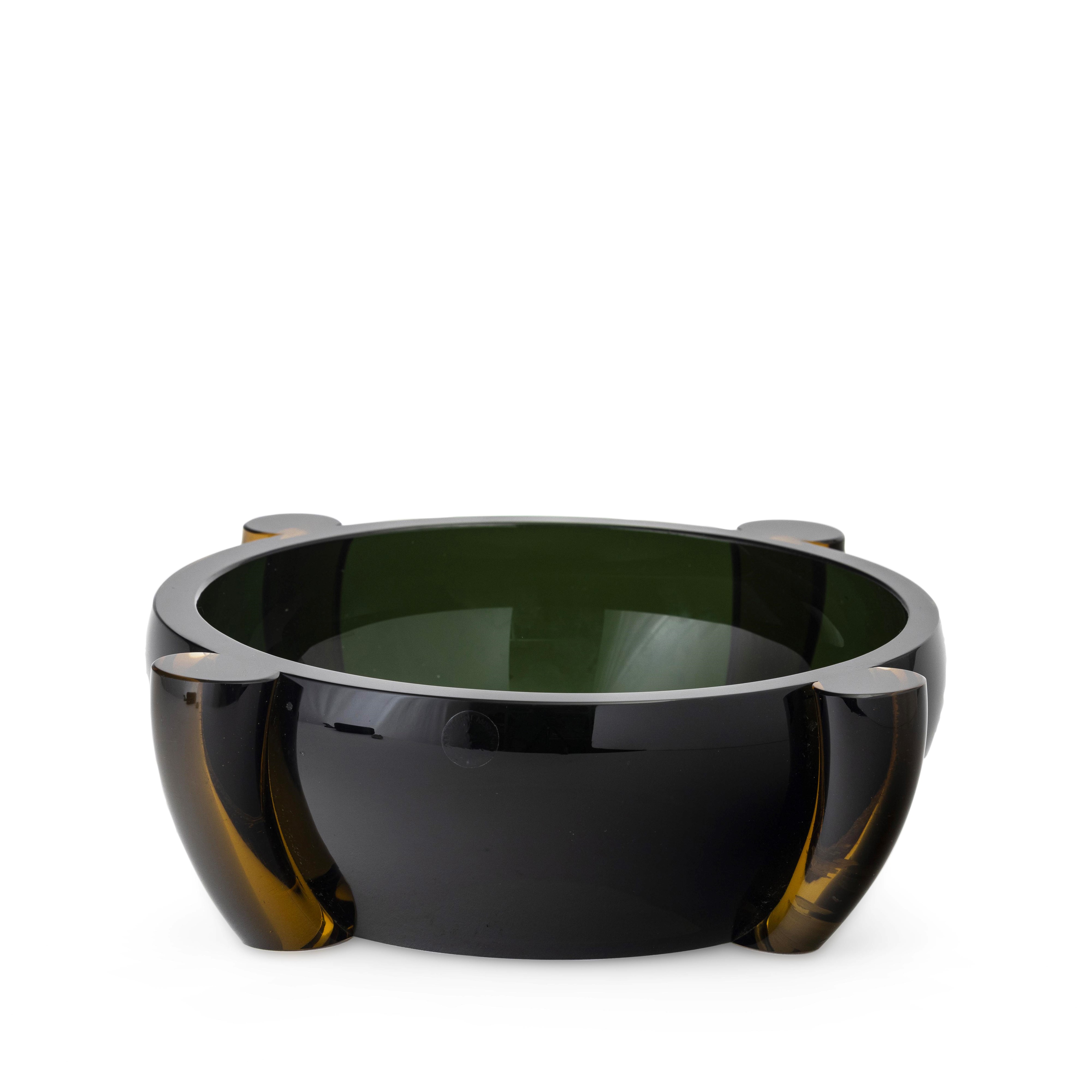 Tina Aufiero - Coppa Venini “Rosmunda” in vetro di Murano verde (1991)