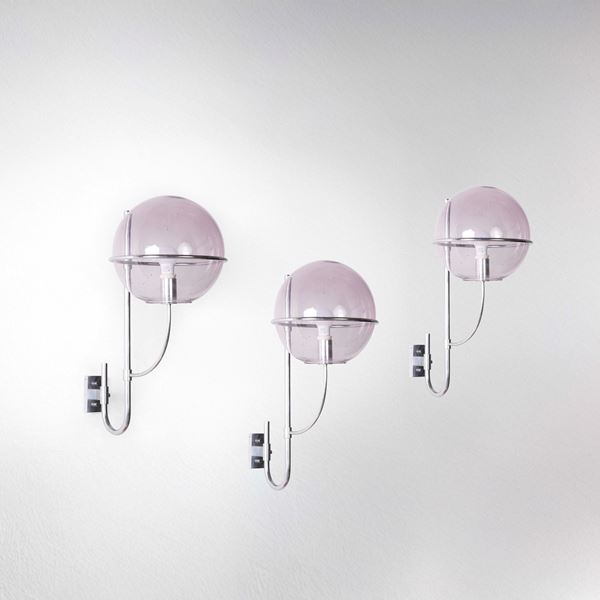 Tre lampade da parete