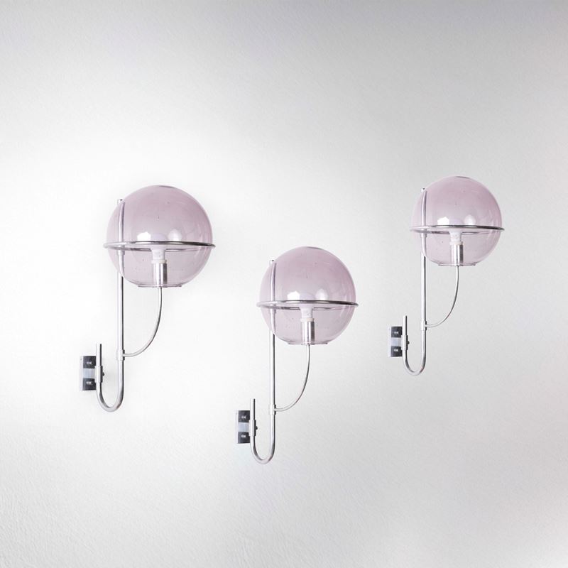 Tre lampade da parete  - Asta Design - Cambi Casa d'Aste