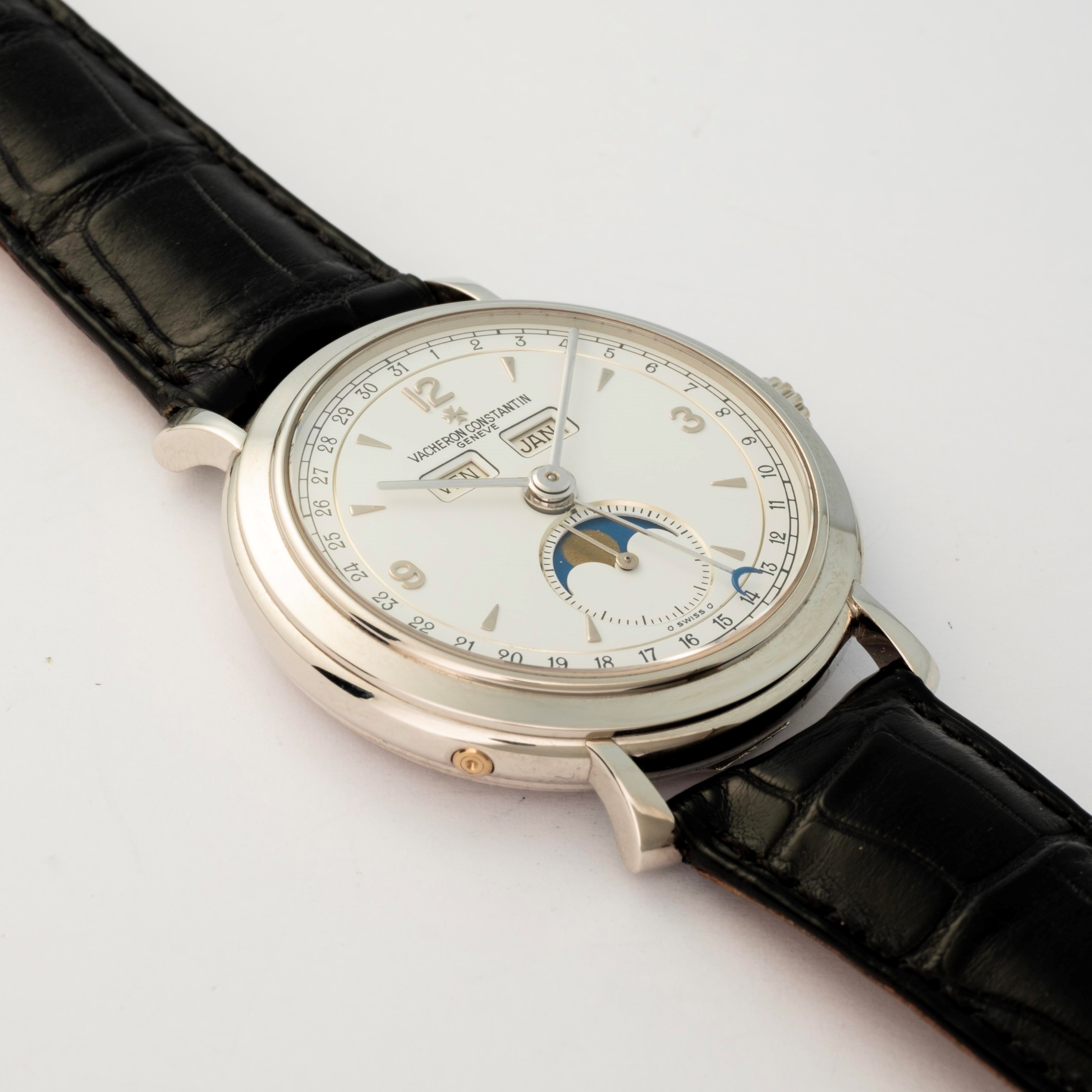 Vacheron & Constantin - Historiques Triplo Calendario Annuale con Fasi Lunari, circa 1990, Platin...