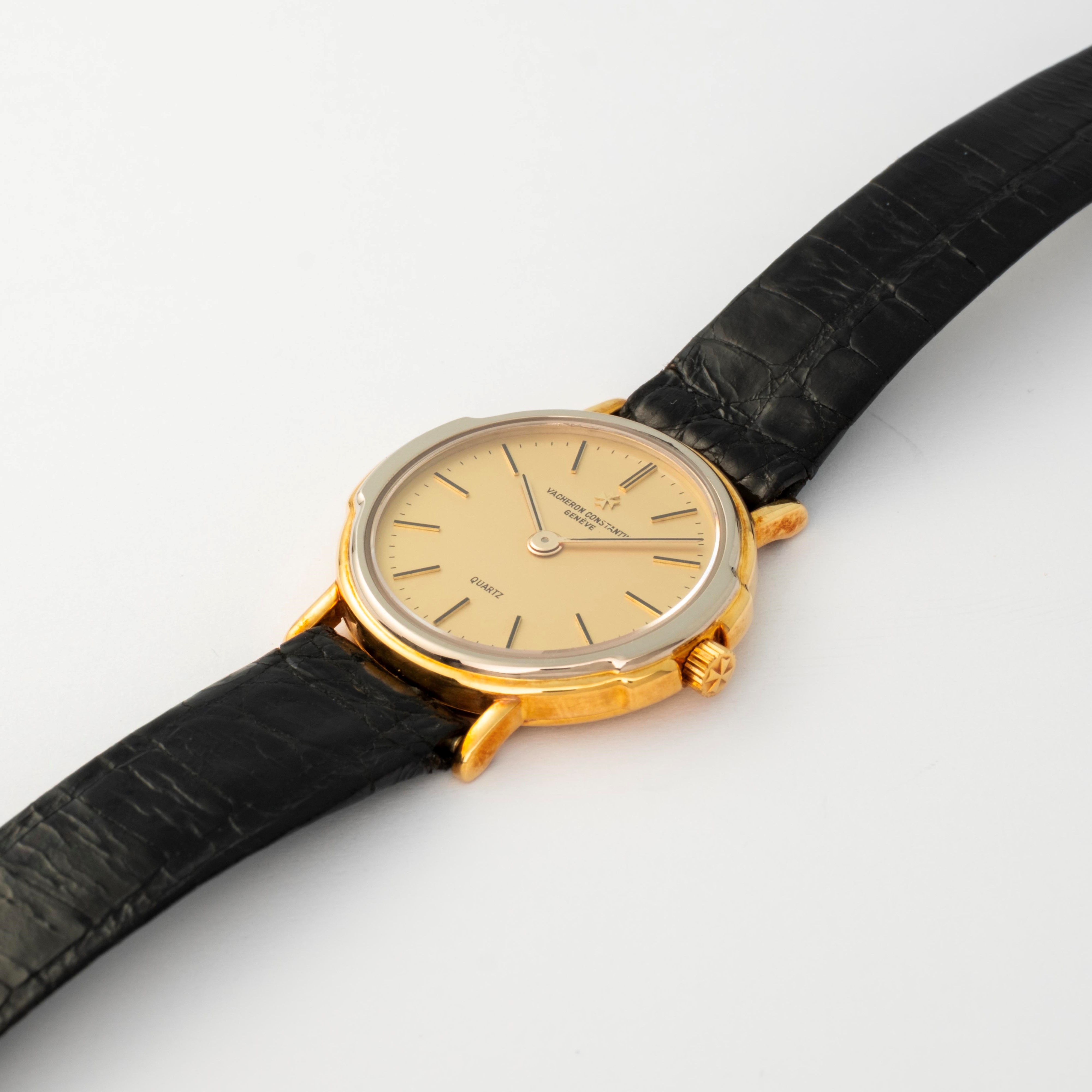 Vacheron & Constantin - Lady Quarzo con cassa in acciaio e oro giallo 18kt, quadrante champagne, ...