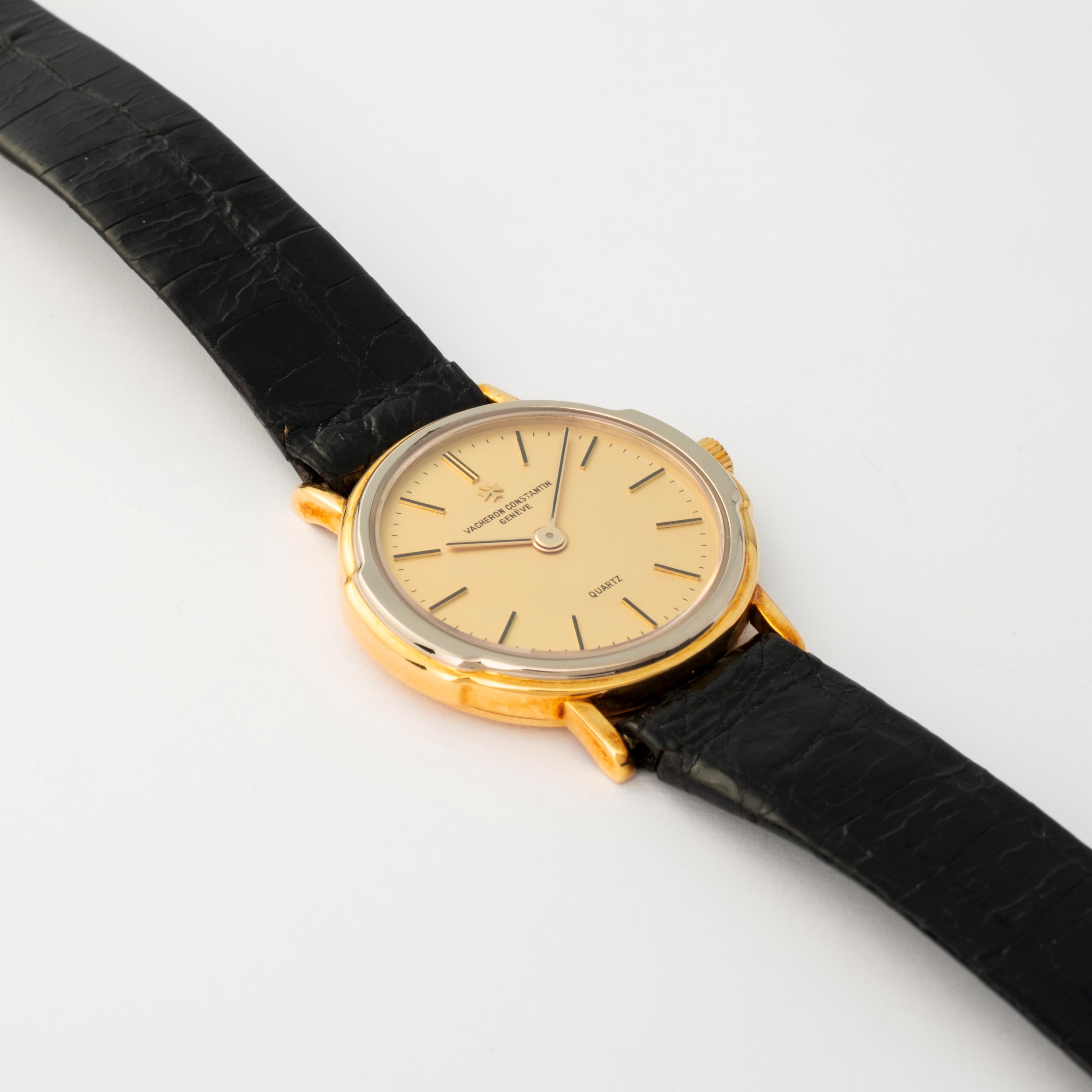Vacheron & Constantin - Lady Quarzo con cassa in acciaio e oro giallo 18kt, quadrante champagne, ...