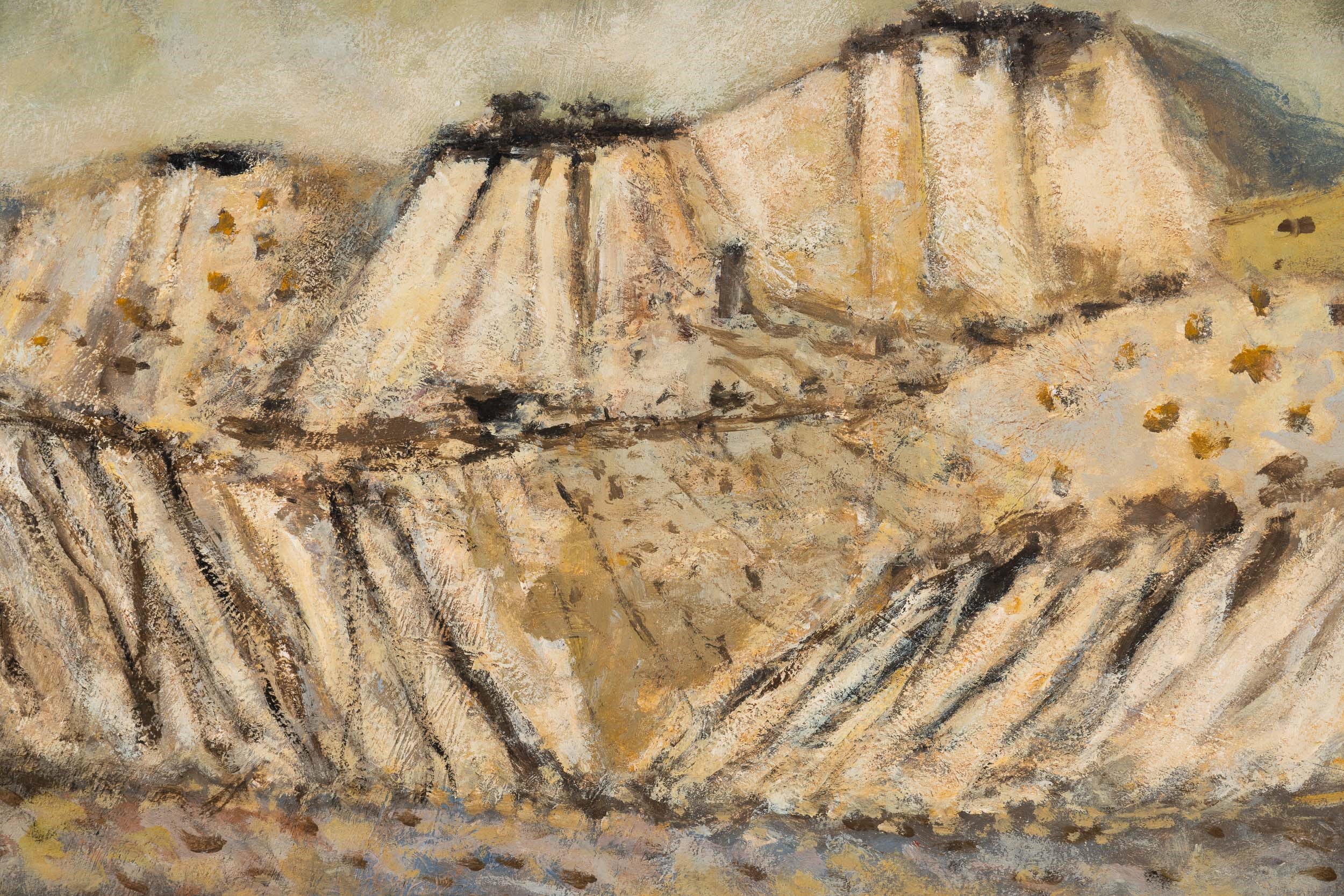 Anton Zoran Music - Colline senesi, olio su tavola