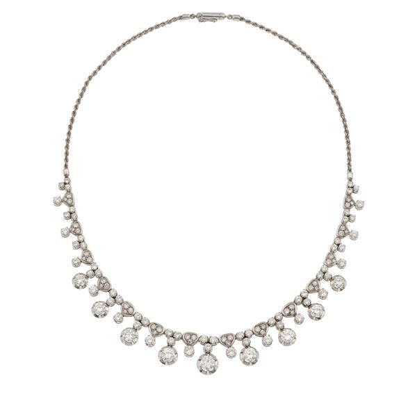 Girocollo con diamanti taglio brillante per ct 13.50 circa