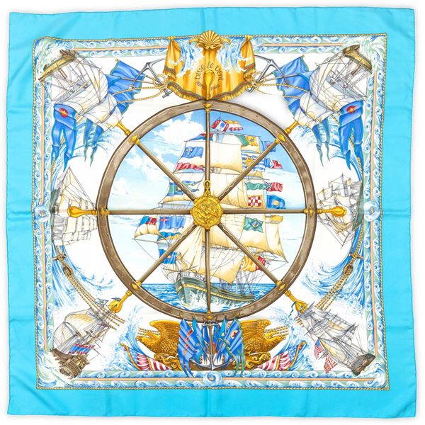 Hermès, Foulard "Vive le Vent"