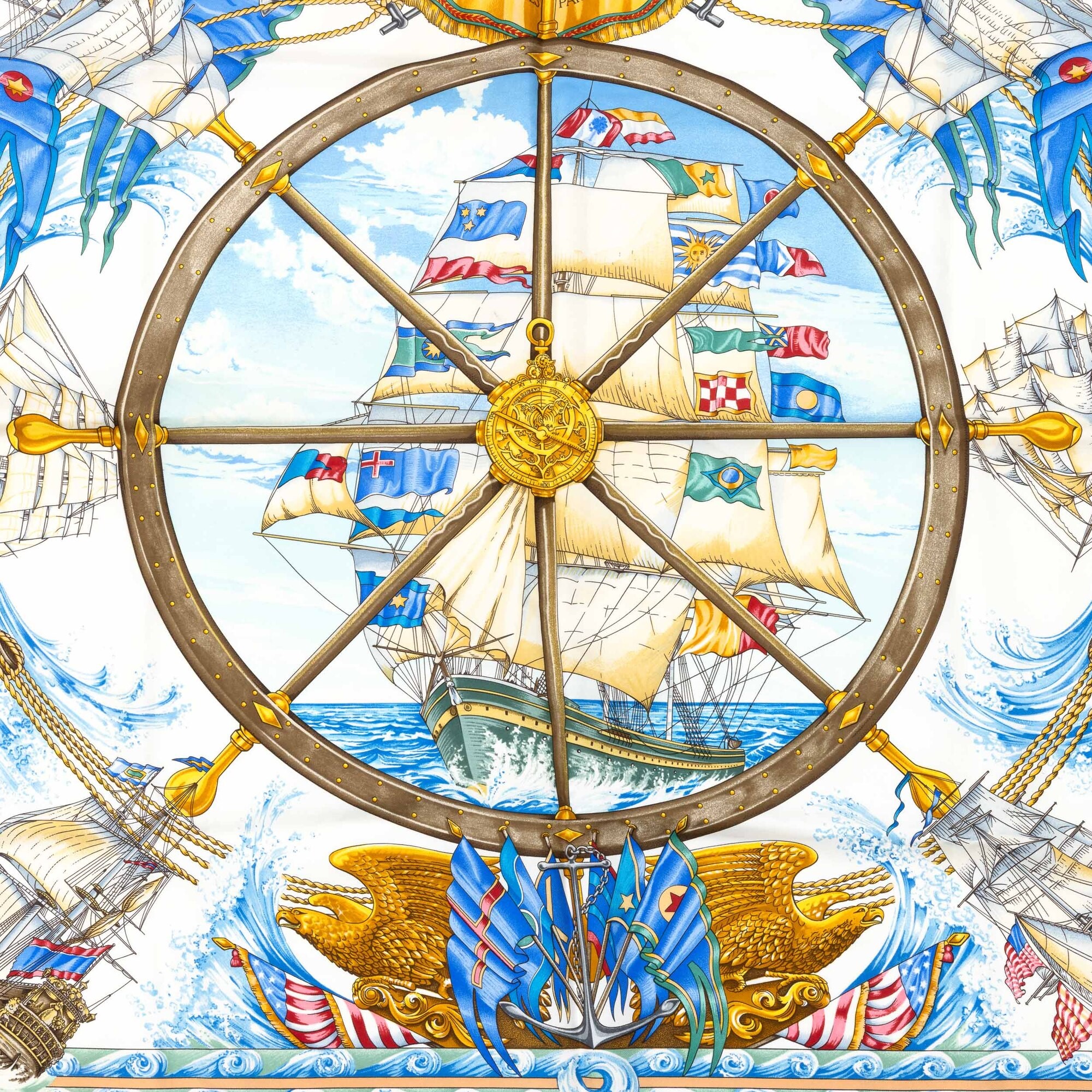 Hermès, Foulard "vive le Vent"