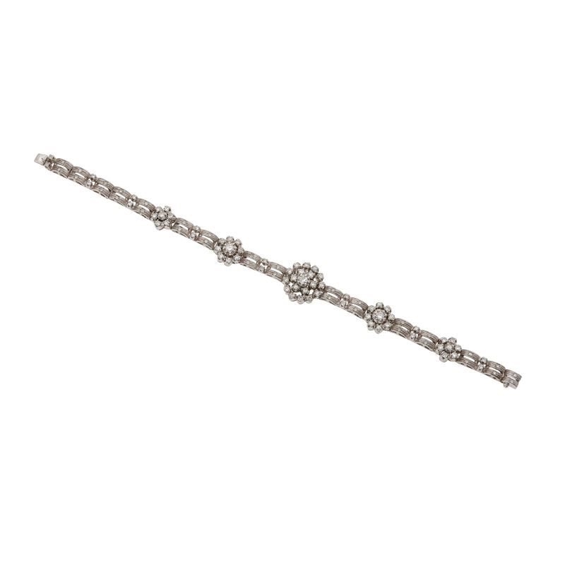 Bracciale con piccoli diamanti  - Asta Gioielli - Cambi Casa d'Aste