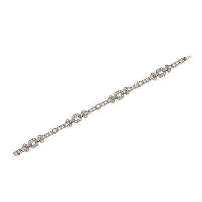Bracciale in platino con diamanti